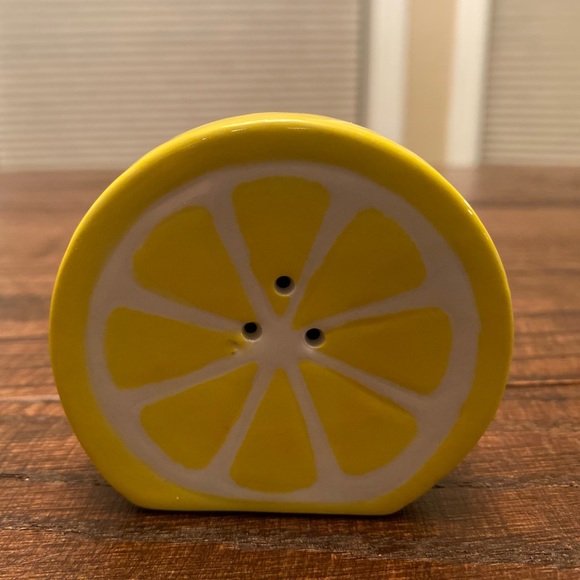 Lemon Slices Salt & Pepper Shaker Set, Lemon Salt & Pepper Shakers, Ceramic - Picture 12 of 14